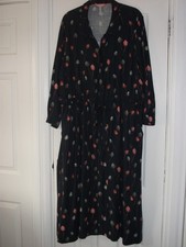 JOULES Briony Teasel navy/pink/pale blue dress, size 18 (46" bust) BNWOT