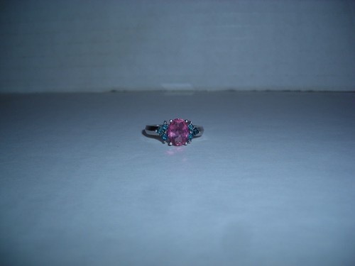 14k pink tourmaline blue - 14k,