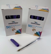 Purple Biro Ballpoint Pen