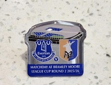 Everton v Mansfield Matchday Pin Badge - League Cup 25/26 -  At Bramley-Moore