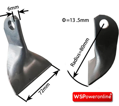 Flail mower blade hammer - blade, (set