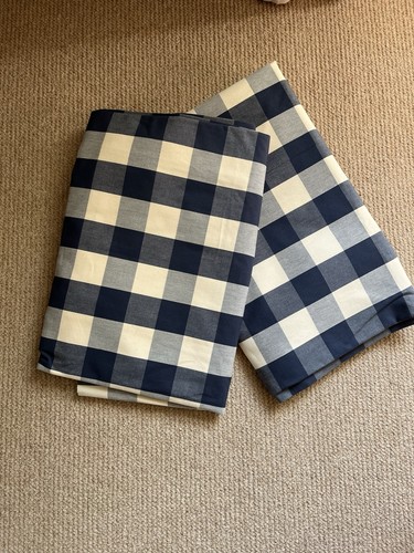 Pair cotton blue white - pair, of