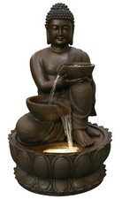 Large Buddha Fountain W/LED