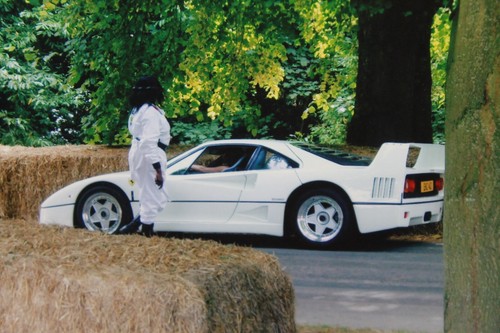 White ferrari f40 - white, goodwood