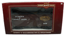 BACHMANN G SCALE - 20` BOX CAR 95344 - GOLD BELT LINE - METAL WHEELS BOXED