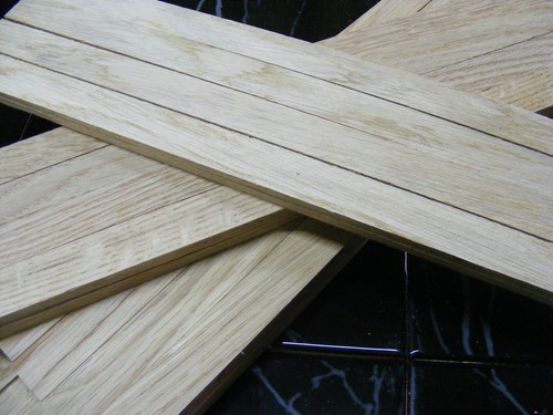 Oak hardwood wood strips