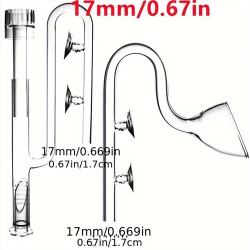 Clear glass lily pipe - clear,