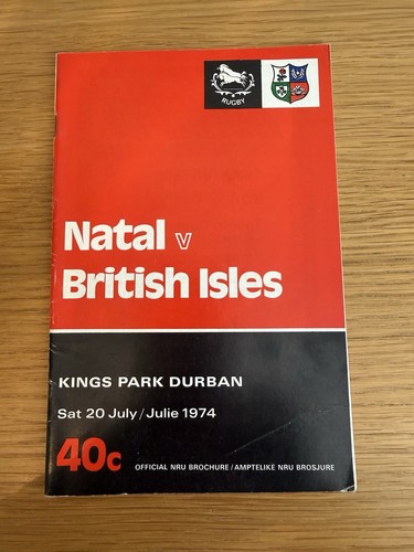 British lions 1974 - natal, (
