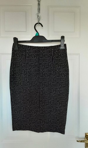 Polka dot wiggle pencil skirt - polka,
