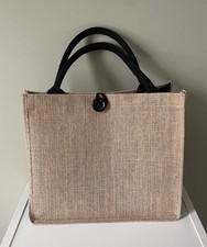 Small Jute Tote Bag Shopping