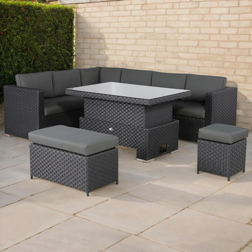 Club rattan modular corner - rattan,