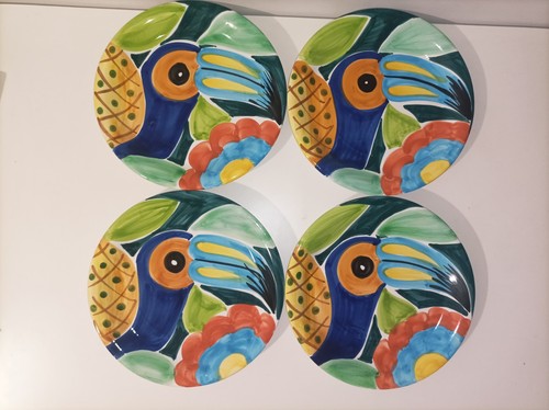Hand painted toucan parrot - 4x,