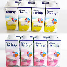 4/8 PACK Fortisip High Energy 300kcal 200ml High Protein 12g per Serving