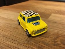 MINI COOPER CHECKERBOARD TOP YELLOW WORKS CAR TOP GRAY RHD RACING ROLLBAR MINI