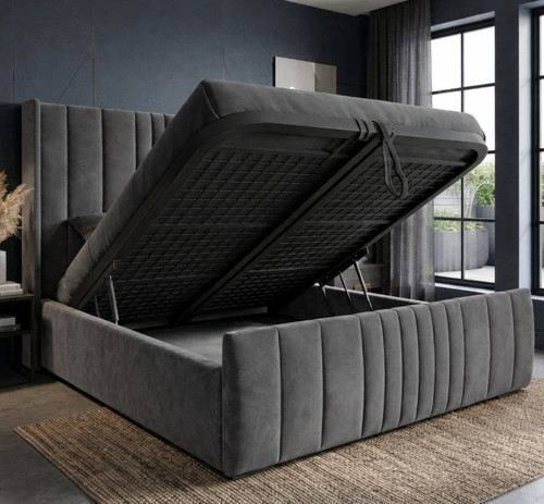 Ottoman storage bed gas lift - bed,