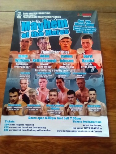 Boxing handbill - boxing,