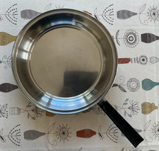 Vintage PRESTIGE S/S, Copper Bottomed Frying Pan 27cms Black handle