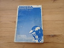 HONDA FOURTRAX TRX 500FA OWNER'S MANUAL