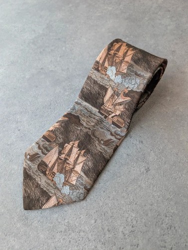 Tootal tie men brown - tie, men’s