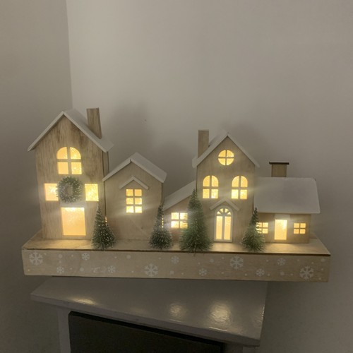 White wooden light - light, up
