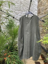 Gorgeous Oversized Arty Linen Grey - very Oska - good weight  - XL