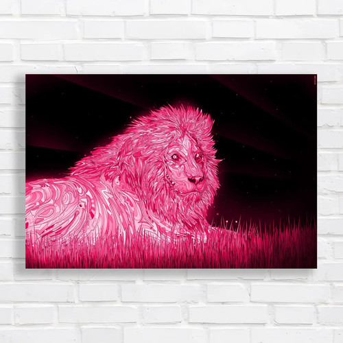 Vibrant lion colorful - vibrant,