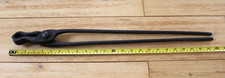 BLACKSMITH TONGS FORGED STEEL  VINTAGE 61 CM IN FULL  LENGTH 1KG 080g IN WEIGHT 