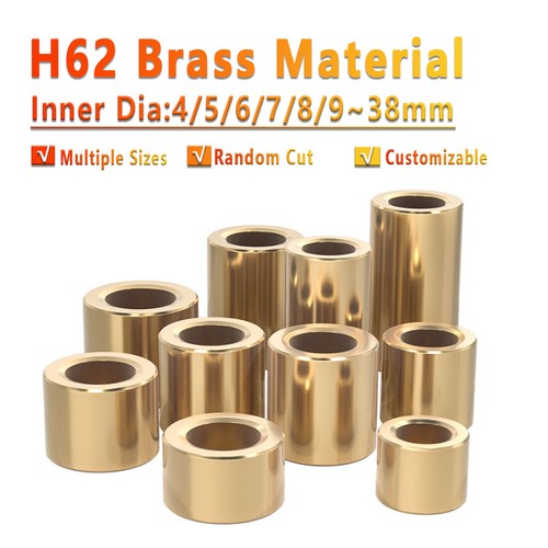Brass round tube spacers - brass,