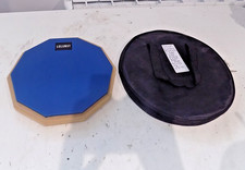 Lolonut Dumb Drum Practice Pad 2 Sided Silent Practice Pad Soft Rubber Wooden