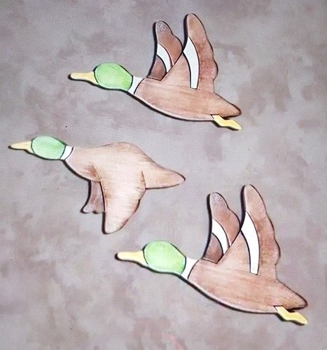 Flying ducks rustic - 3,