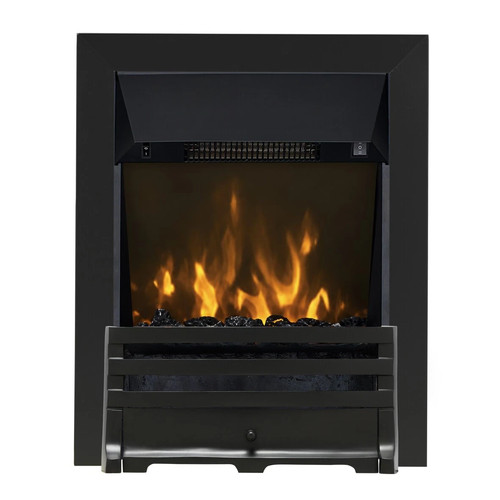 2kw electric inset fire - electric, black