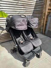 Mountain Buggy Nano Duo Twin Stroller Pram Black - Pre-Loved