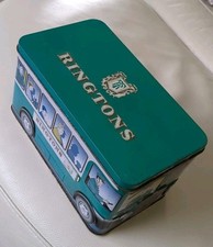 Collectable Ringtons Tin c 2005 Green Bus (Originally contained shortbread)