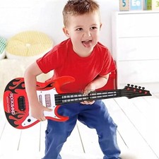 Kids red rock band guitar - guitar, toy