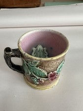Majolica Raspberry Frog Mug