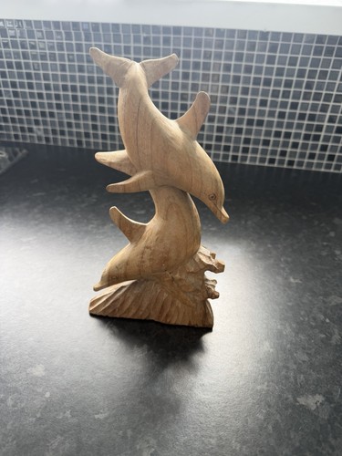 Hand carved wooden double - hand,