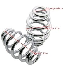 3" Chrome Coiled Solo Seat
