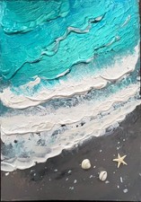 Seafoam Textured Seascape