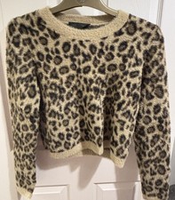 ZARA ANIMAL PRINT FAUX FUR