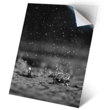 1 x Vinyl Sticker A2 - BW - Artistic Rain Drops Water #35594
