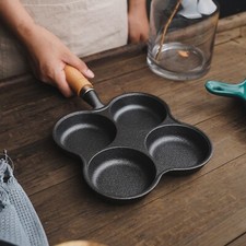 4-Hole Non-Stick Frying Pan