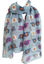 Elephant Print Scarf Cute