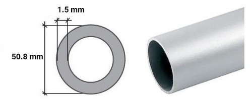 Stainless steel round - round, tube