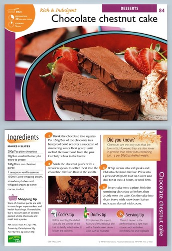 Choc chestnut cake 84 - chestnut, #84