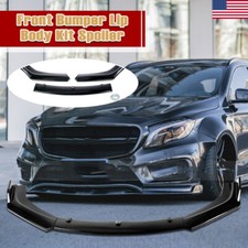 Black Front Bumper Lip Spoiler Splitter Body Kit For Renault Clio Megane Laguna