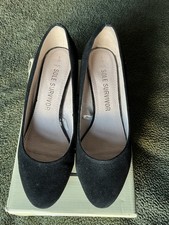 Black Suede Wedge Shoe Size 6 Next Sole Survivor Rarely Worn