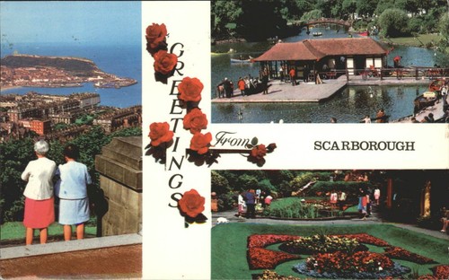 Vintage scarborough postcard - vintage,