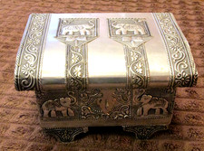 Tin Covered Wooden Jewellery