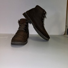 Caterpillar Men's Chukka Boots Size 10 Cat Brown Lace-Up Leather Boots