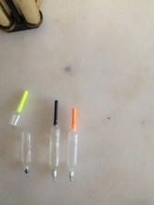 4 X Mini crystal wagglers/ Slow Sinking Bombs. With Interchangeable Float Tips